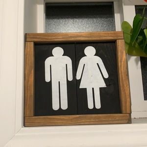 Bathroom sign